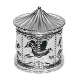 MB00000-23: Silver Plate Carousel Money Box